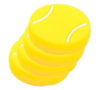 CIMAXIC 4 Pezzi Smorzatore Sagomato per Racchetta in Silicone Giallo | Riduce Ronzio delle Corde, Migliora Controllo, per Giocatori e Junior su Campi Esterni