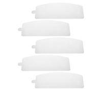CIMAXIC 5 Pezzi Lente Protettiva Bianca in Plastica PVC | Copertura Trasparente Anti Polvere, per Visiera e Attrezzatura Sabbiatura, Uso in Riparazione Nave e Pittura