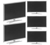 CIMAXIC 5 TV LCD in miniatura per casa delle bambole: di mini schermo realistico per la disposizione della scena e il paesaggio - Accessori per giochi di ruolo in miniatura