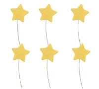 CIMAXIC 6 Decorazioni Floreali a Forma di Stella, con Stelo a Cinque Punte, Ideali Come centrotavola per Eventi e per riempire vasi Durante Le FESTIVITÀ.
