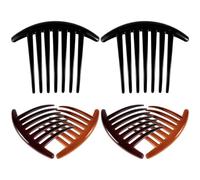 CIMAXIC 6 Pettini Laterali Francesi per Fissare la Frangia per Chioma 7 Denti in Plastica Facili da Portare Accessori Chioma per Donna e Ragazza la Vita Quotidiana
