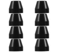 CIMAXIC 8 Pezzi Tappetino Antiscivolo per Diffusori Audio in Gomma Nera, Supporto Ammortizzante Rotondo 30x20x25mm per Dispositivi Elettrici e Taglieri