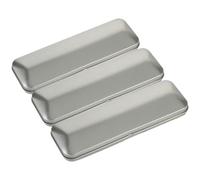 CIMAXIC Astuccio in Metallo Portatile 3 Pezzi, Scatola di Latta per Penne e Pennarelli Resistente All'usura, per Organizzare Scrivania, per Back To School Party