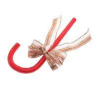 CIMAXIC Bastone da Passeggio con Fiocco Rosso in Plastica Poliestere per Performance Sul Palco e Costumi di Natale o San Design Unico e Versatile