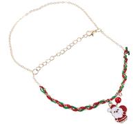 CIMAXIC Bracciale Natalizio in Nailon Charm Babbo Natale, Semplice e Comodo da Indossare, per L'atmosfera Festiva per Look Quotidiano