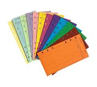 CIMAXIC Buste per Budget in Cartoncino, Money Tracking Card, 12 Pezzi, per Case e Uffici, Leggere, per Tenere Traccia delle Spese e Organizzare il Contante