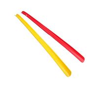 CIMAXIC Calzascarpe Ispessito in Plastica Manico 59 Cm, Set 2 Pezzi Sollevatori per Scarpe Colorati Foro Pratico, Accessori Antinfortunistici per Anziani e Uso Quotidiano Colore Casuale