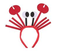 CIMAXIC Cerchietto a forma di aragosta: cerchietto con granchio rosso - Divertente accessorio per capelli a tema animale marino per donna - Copricapo decorativo per feste a tema cartoni animati e