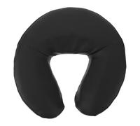 CIMAXIC Cuscino massaggiante per il viso, poggiatesta e collo per lettino da massaggio, morbido cuscino a mezzaluna per sedia, ideale per trattamenti SPA, bellezza e sonno, colore nero.