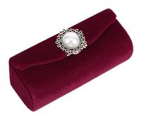 CIMAXIC Custodia per Rossetto in Velluto con Specchio, Astuccio Piccolo e Durevole per Trucchi da Viaggio, Porta Rossetto e Porta Monete Elegante per Borsa, Regalo Festa e Uso Quotidiano