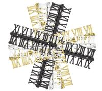 CIMAXIC Kit 12 Pezzi Numeri Romani per Orologio da Parete Fai da Te, Plastico Resistente, Design Classico Semplice, per Decorazioni Orologio DIY
