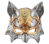 CIMAXIC Maschera da volpe steampunk: maschera per costume di Halloween - Volpe realistica a metà viso, accessorio per cosplay - Travestimenti originali per donne e uomini
