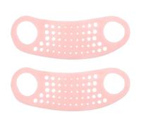 CIMAXIC Maschera Viso a V in Silicone 2 Pezzi per Sollevamento e Rassodamento del Mento per Casa e Viaggio