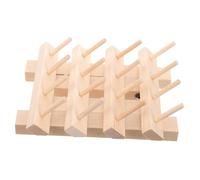 CIMAXIC Organizer per Filo da Cucito in Legno Khaki, Supporto Multifunzionale per Deposito Bobine, Risparmia nella Lavorazione di Artigianato e Cucito