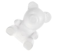 CIMAXIC Orsetto in Schiuma Bianca per Arti e Mestieri, Modello a Forma di Orso, per Decorazioni Nuziali e Composizioni Floreali Fai da Te