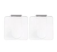CIMAXIC Palette Acrilica Trasparente Portatile per Nail Art e Trucco Professionale, Set 2 Pezzi Ergonomico per Miscelare Fondotinta e Rossetti, Tavolozze Leggere e Facili da Pulire