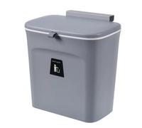 CIMAXIC Pattumiera da Parete Design Salvaspazio con Anello di Pressione con Coperchio Scorrevole in Plastica per Appendere su Pannelli Porta in Cucina o Soggiorno