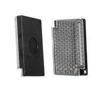 CIMAXIC Photoelectric panel, reflector for photoelectric systems quadrato nero 2 pezzi, alta compatibilità con interruttori fotoelettrici, per segnali stradali