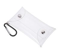 CIMAXIC Portamonete Trasparente in Pvc Cerniera e Gancio in Lega, Piccolo Portamonete Elegante e Funzionale per Soldi e Monete, per Viaggio e Uso Quotidiano