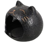 CIMAXIC Posacenere in Argilla a Forma di Gatto Grande Antivento Capacità per Uso Interno ed Esterno Abitazione Studio Patio, Decorazione Vintage Raffinata e Pratica per Fumatori