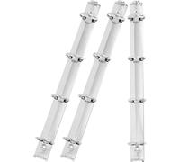 CIMAXIC Rilegatore Fogli A4 in Ferro Argento 3 Pezzi 4 Anelli Robusti e Leggeri per Notebook e Planner Personale in Ufficio e Vita Quotidiana