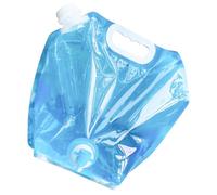 CIMAXIC Sacca d'Acqua Pieghevole Portatile Trasparente Rubinetto 5l | Pet Pa Pe, per Escursioni e Viaggi su Strada, Livello Visibile, Accessorio da Esterno