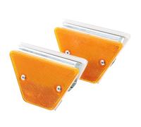 CIMAXIC Segnali Stradali Riflettenti, Marcatori Riflettenti Stradali per Asfalto, 2 Pezzi, Forma Trapezoidale, ABS e Ferro, Stabili, per Ingressi Carrai e Vialetti