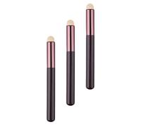 CIMAXIC Set 3 Pennelli per Labbra Smudge Brush Portatili in Legno e Fibra Artificiale per Applicare Rossetto Precisione per Make-up Labbra Professionale