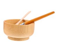 CIMAXIC Set Ciotola per Maschera Viso in Legno Naturale, Pennello Antigoccia e Spatola per Miscelazione Fai da Te, Kit Strumenti per Cura della Pelle Quotidiana