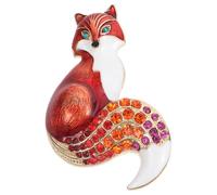 CIMAXIC Spilla Volpe Retrò in Lega Goccia D'olio, Accessorio Elegante da Petto per Abbigliamento Vintage e Feste, Spilla da Donna Resistente e Lucente per Banchetti e Cerimonie