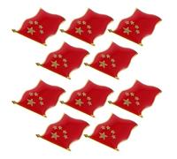 CIMAXIC Spille da Leggero e Resistente Bandiera Cinese 20 in Lega Rossa, Design Stella a Cinque Punte per Eventi a Tema e Ogni Occasione