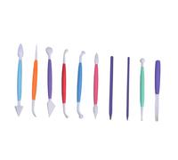 CIMAXIC Strumenti per Argilla in Plastica per Domestico Colore Casuale e nelle Arti Ceramiche Kit di 10 Pezzi Facili da Maneggiare e Pulire, per Modellare Plasticine