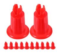 CIMAXIC Supporti per Bilancia Elettronica 12 Pezzi, Livellatori in Plastica Rossa, Accessori Stabili Antiscivolo per Piatti di Bilance Digitali Fino a 30 Kg, Ricambi per Uso in Officina
