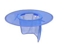 CIMAXIC Visiera Parasole per Casco da Cantiere Protezione Collo in Rete Elastica Blu, per Atmosfera Estiva e Lavoratori in Siti di Costruzione