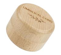 CIMAXIC Wooden Keepsake Box Small Compact Wood Storage Case with Airtight Seal for Newborn Umbilical Cord Memory Holder Practical Space-Saving Design