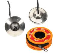 Cimbali in Rame Argento, Set da 1 Paio per Percussione | Meditazione e Lezioni Yoga, Design Semplice, Leggeri e Facili da Riporre