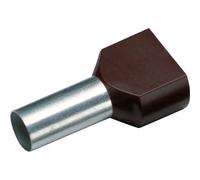 Cimco 187708 Capocorda doppio 1.5 mm² Parzialmente isolato Nero 100 pz.