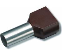 Cimco Ghiera isolata a doppio filo 2 x 4,0 mmq/12 mm arancione