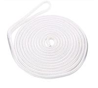 Cime di ormeggio in nylon a doppia treccia - Cima di ormeggio di grado marino, lunghezza: 15 piedi, D: 3/8", occhiello: 12"