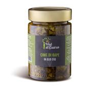 Cime di Rapa o Friarielli Calabresi Sott'Olio - 1 vaso da 300g - Specialità Artigianale in Olio Extravergine di Oliva EVO - Senza Conservanti né Additivi - Val D'Esaro