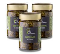 Cime di Rapa o Friarielli Calabresi Sott'Olio - 3 vasi da 300g - Specialità Artigianale in Olio Extravergine di Oliva EVO - Senza Conservanti né Additivi - Val D'Esaro