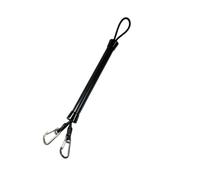 Cime elastiche nere per barche, clip in acciaio inossidabile 316, corda di ormeggio elastica di grado marino per moto d'acqua, pontone, kayak, accessori per barche
