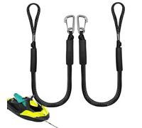 Cime elastiche per barche, confezione da 2, regolabili, non a strappo | Ammortizzatore per barche, pontone, kayak, canoa, imbarcazioni, yacht, cruiser, gommoni, skiff, paddleboard, kayak, canoe