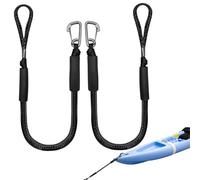 Cime elastiche per barche, confezione da 2, regolabili, non a strappo | Cime elastiche per pontone, kayak, canoa, imbarcazioni, yacht, cruiser, gommoni, skiff, paddleboard, kayak, canoe, inf