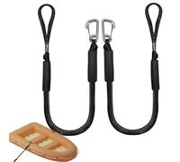 Cime elastiche per barche, confezione da 2, regolabili, non strappo, corda | Cime di ormeggio Accessori attracco Pontone Kayak Canoa Moto d'acqua