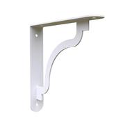 CIME - Squadra da parete a vite, modello Mega, acciaio bianco, adatta per gli amanti della decorazione e dei piccoli oggetti, ideale per i vostri progetti di stoccaggio.