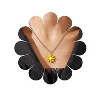 Cimenexe Bohémien Acrilico Margherita Ciondolo Collana Girasole Giallo Collana Girocollo Argento Piccolo Fiore Collana Collare Smalto Margherita Fiore Catena Gioielli Per Donne E Ragazze Regali