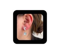 Cimenexe Bohemien Cristallo Mezzaluna Orecchini Perno Argento Opale Stella Orecchino Penzolante Piccolo Cz Pavé Luna Stella Orecchino Pietra Di Luna Crescente Goccia Orecchini Gioielli