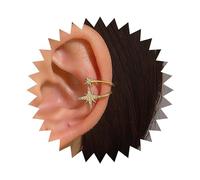 Cimenexe Bohemien Crystal Starburst Ear Cuff Orecchini Oro Cz Stella Cartilagine Orecchini Pavé Starburst Cuff Wrap Orecchini Minuscoli Strass Stella Del Nord Cuff Orecchini Gioielli Per Donne E