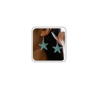 Cimenexe Bohemien Perla Stella Marina Orecchini Pendenti Verde Stella Marina Orecchini A Goccia Grande Verde Acrilico Stella Marina Gancio Orecchini Spiaggia Stella Marina Orecchini Gioielli